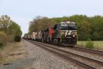 NS and CN power bring A441 west on its trip between Elkhart and Kirk Yard